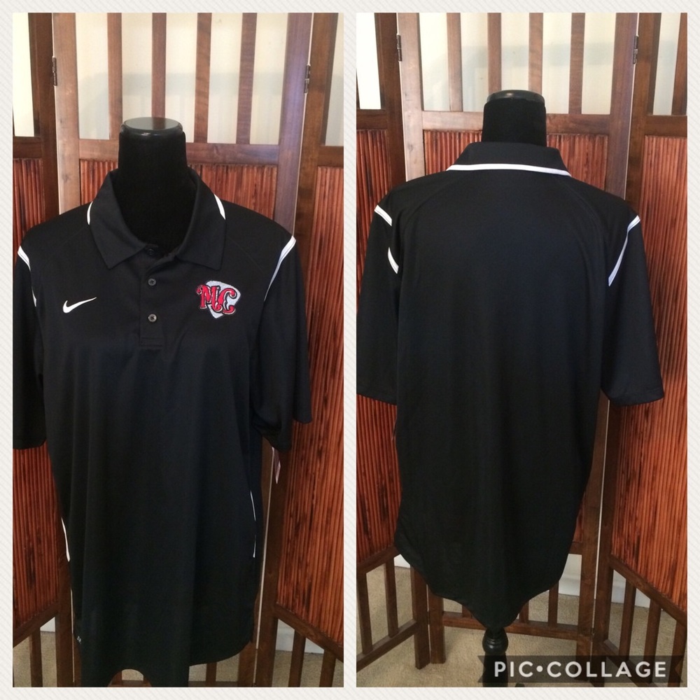 Nike Dri Fit Men’s MLB Black Polo Shirt NWT L